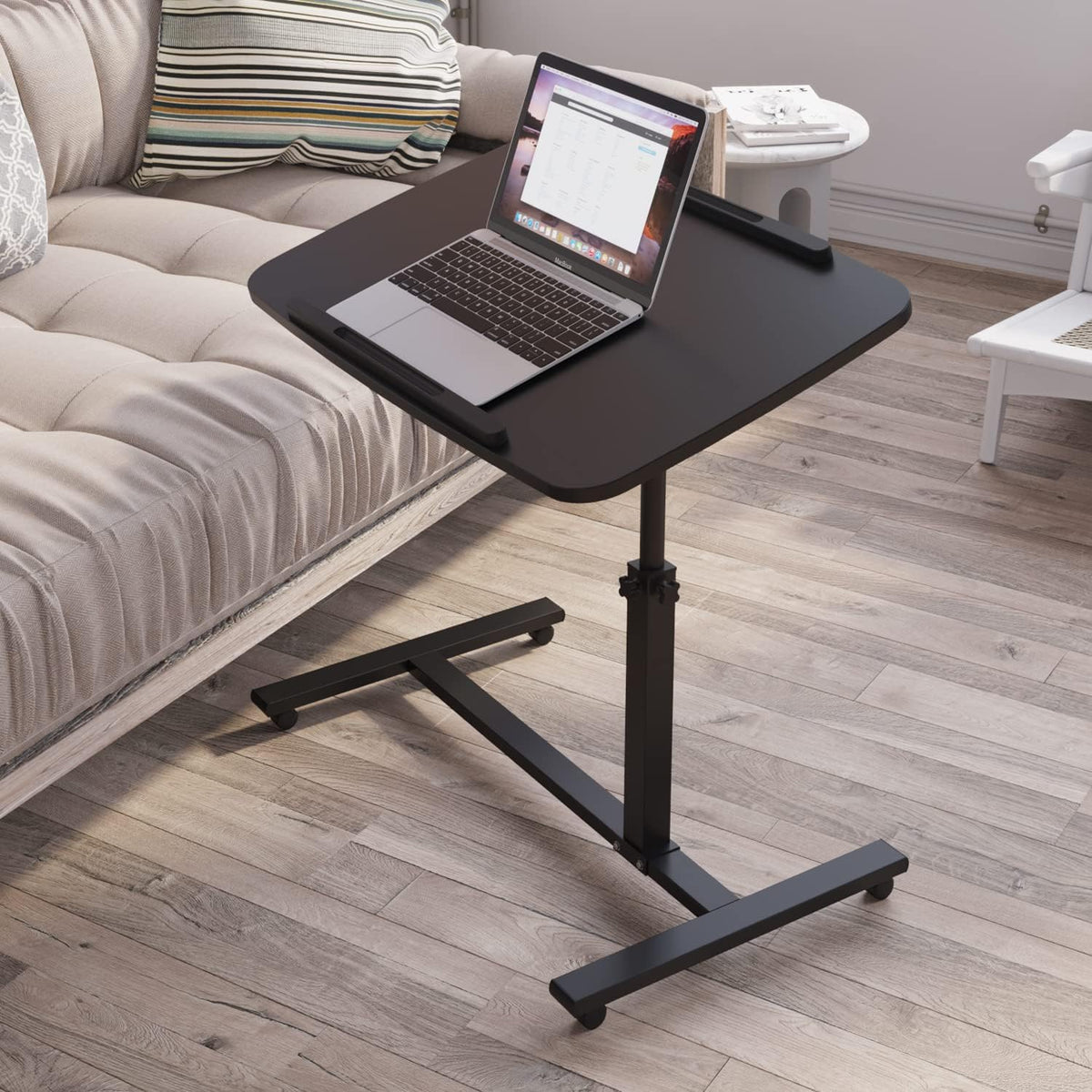Adjustable Overbed Bedside Table with Wheels S8122