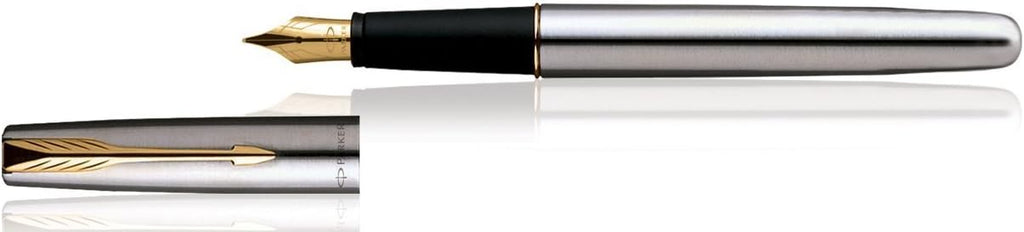 Stainless Steel Gold Trim Medium Point Fountain Pen E581891
