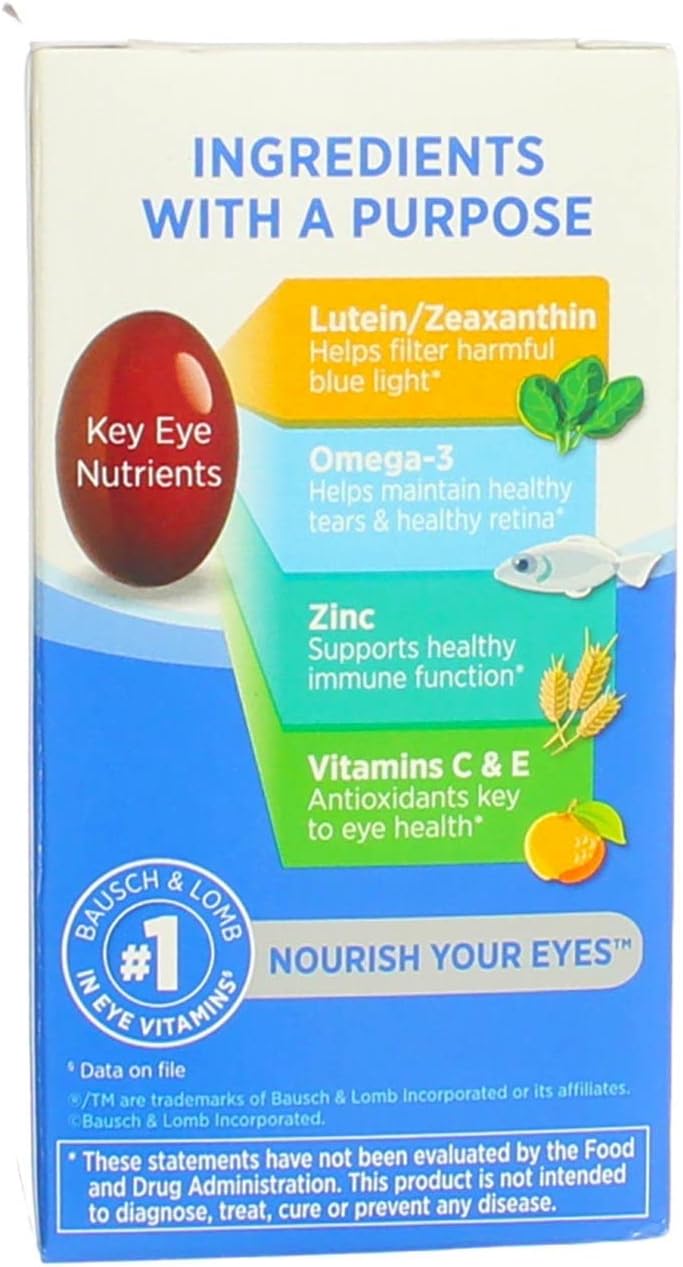 50 ea Pack of 4 Eye Vitamin & Mineral Softgels Q6639