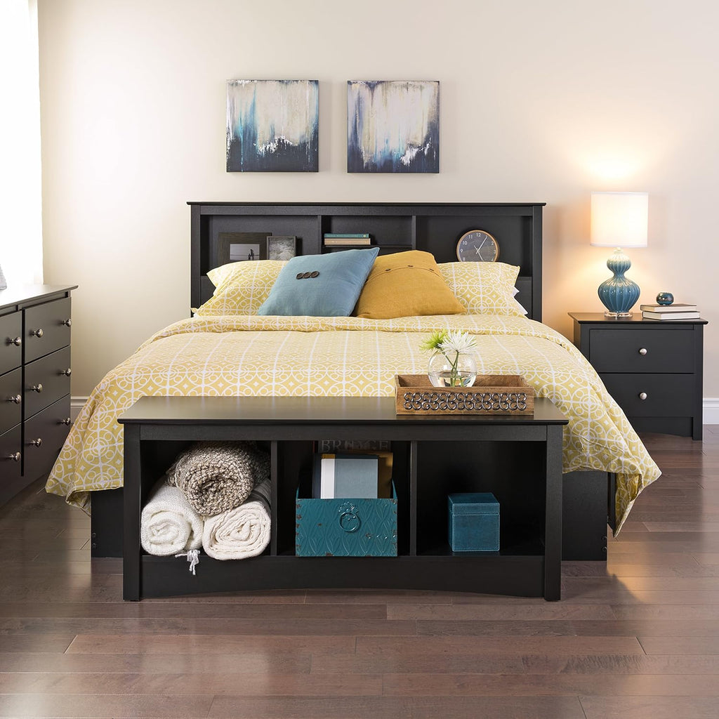 Black Full Platform Storage Bed with 6 Drawers J472390