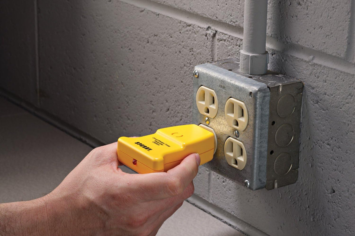 Circuit Breaker Finder, 80-140V, Yellow Y34782