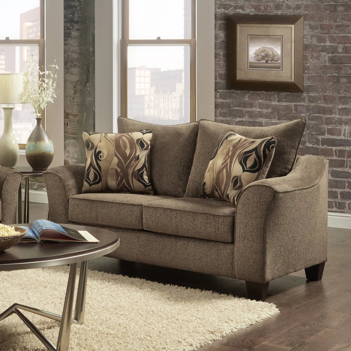 4-Piece Fabric Sofa Set F56720