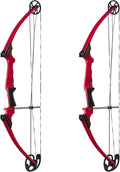 Red 2 Pack Adjustable Draw Length Compound Bow G36984