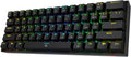 60% Wired RGB Gaming Keyboard, 61 Keys Compact Mechanical Keyboard with Linear Red Switch, White Pack of 2 K104