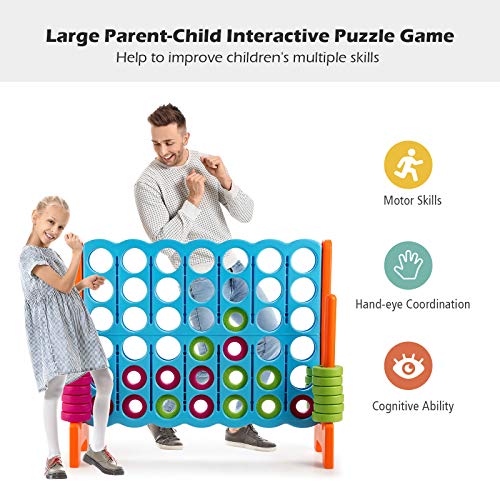 4 in A Row Giant Game Set with 42 Jumbo Rings Q133138