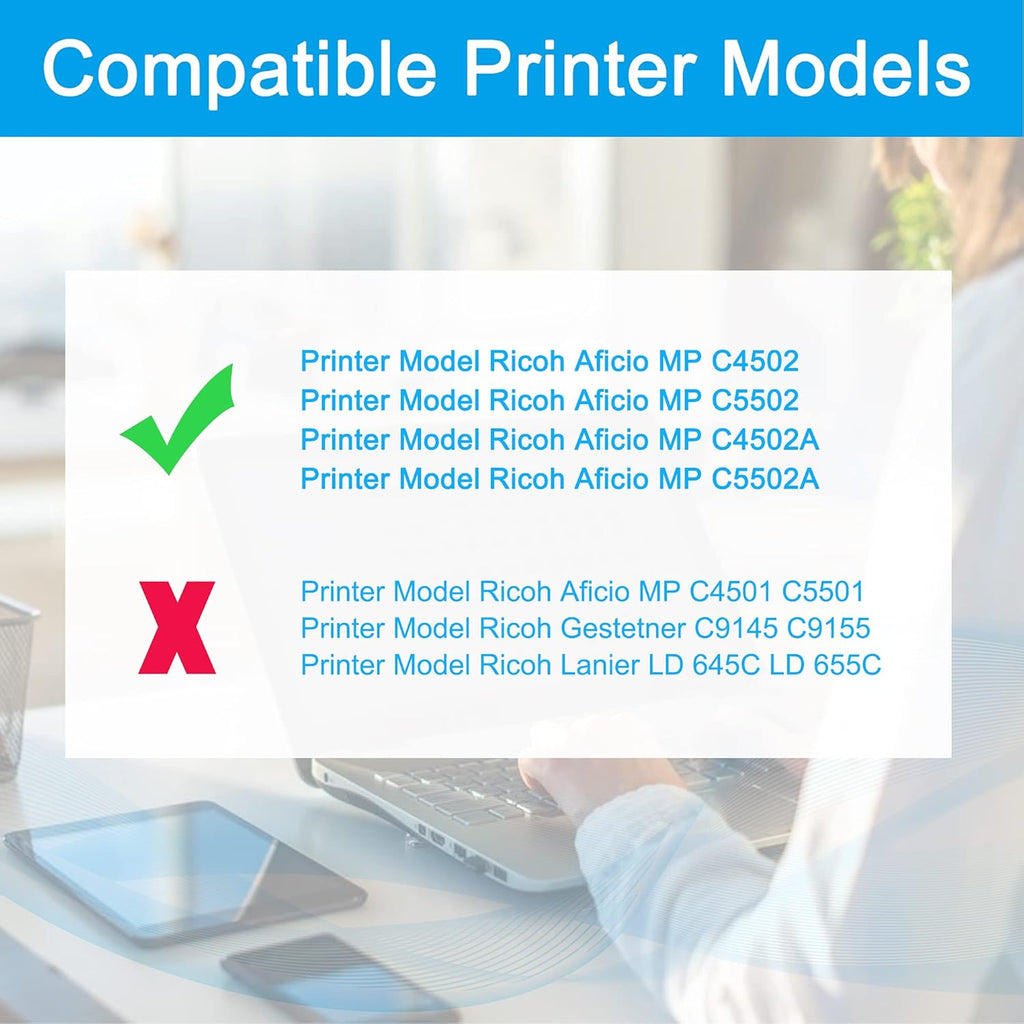 Compatible Toner Cartridge Replacement 4-Pack Black Cyan Magenta Yellow V25346
