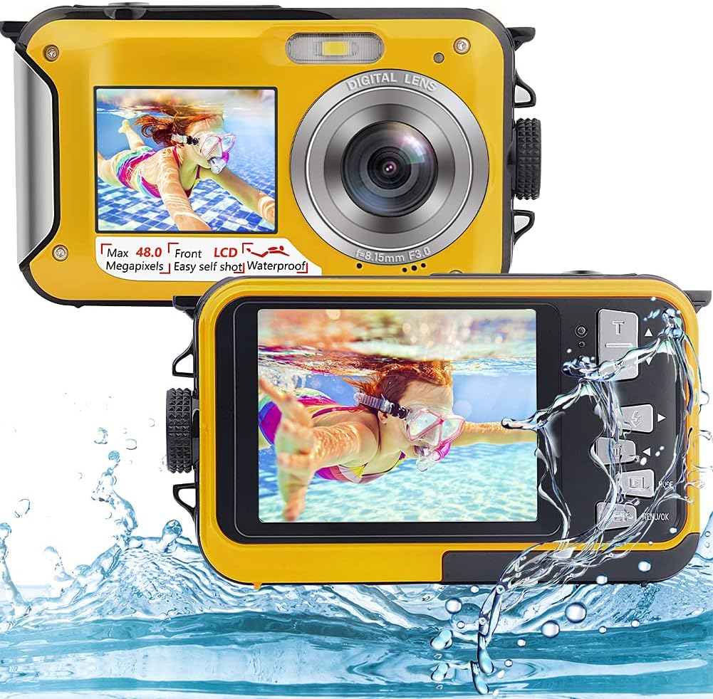 Full HD 2.7K 48MP Waterproof Digital Camera Dual Screen 16X Zoom D680271