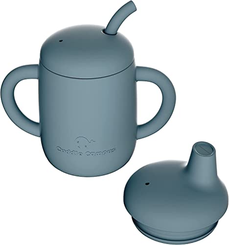 Sippy Cups 7OZ, Silicone Straw Cup B683