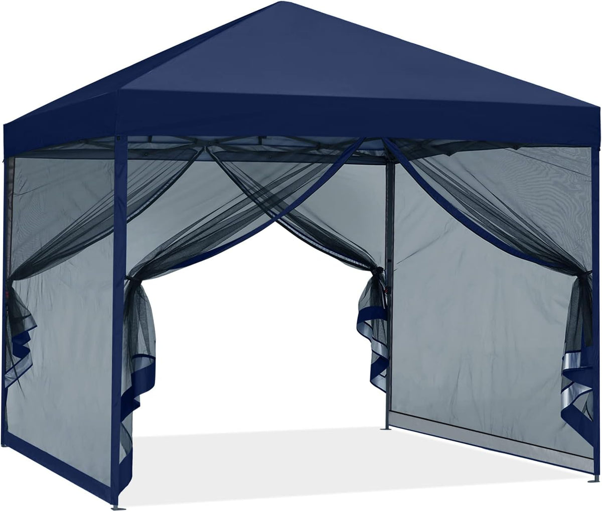 Royal Blue Pop up Canopy Tent with Netting Wall Y217