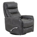 Black Polyester Manual Swivel Glider Recliner L940
