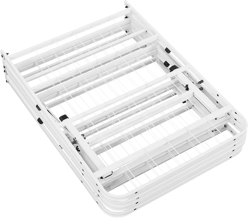14 Inch Metal Platform Bed with Steel Slat Mattress Foundation Twin Black X790