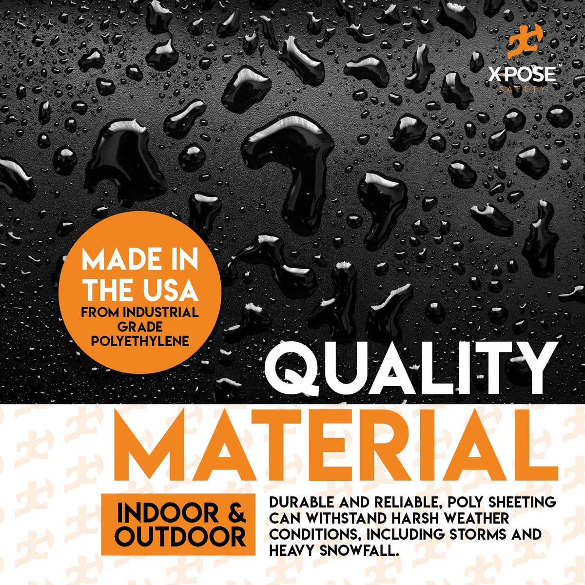 Black Poly Sheeting 10 x 100 Feet Heavy Duty 3.4 Mil Thick Plastic Tarp Waterproof Cover R83232