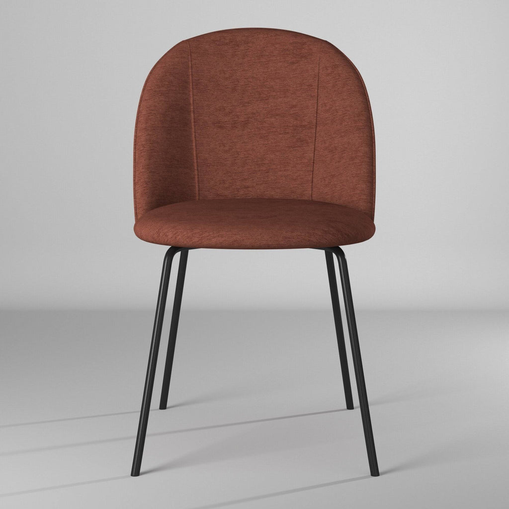 Navy Blue Fabric Dining Chairs (Set of 2) M5593