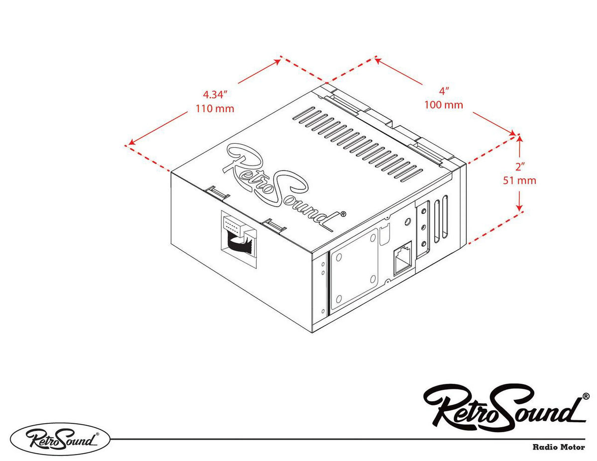 Compatible with 1974-78 Mercedes-Benz 230 Bluetooth AUX AM/FM U308153