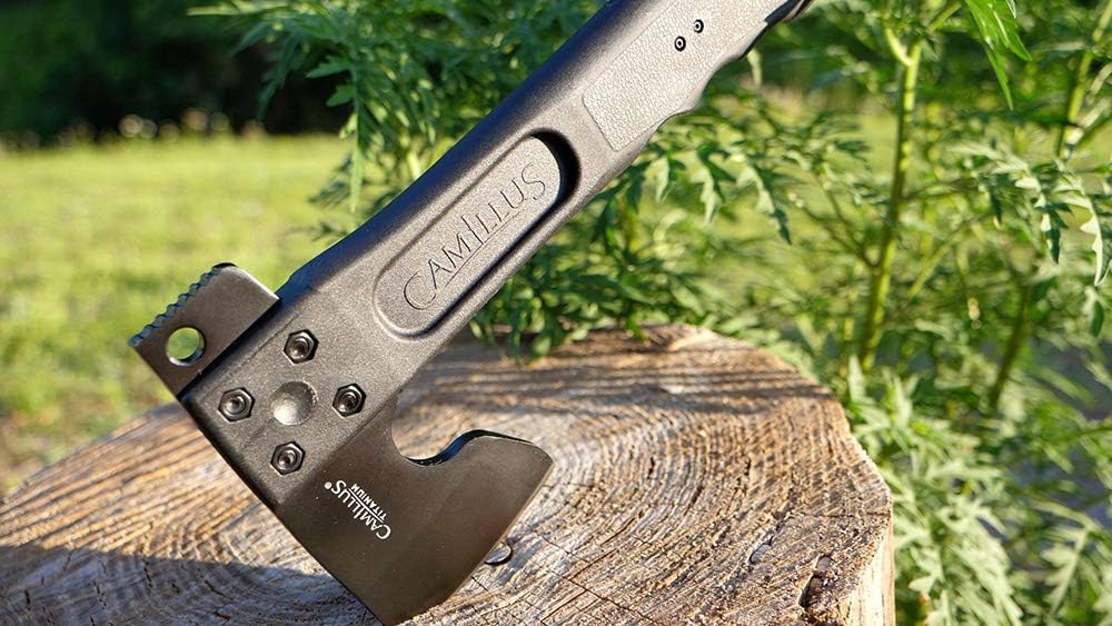 Black Hatchet with Folding Saw & Sheath O823485