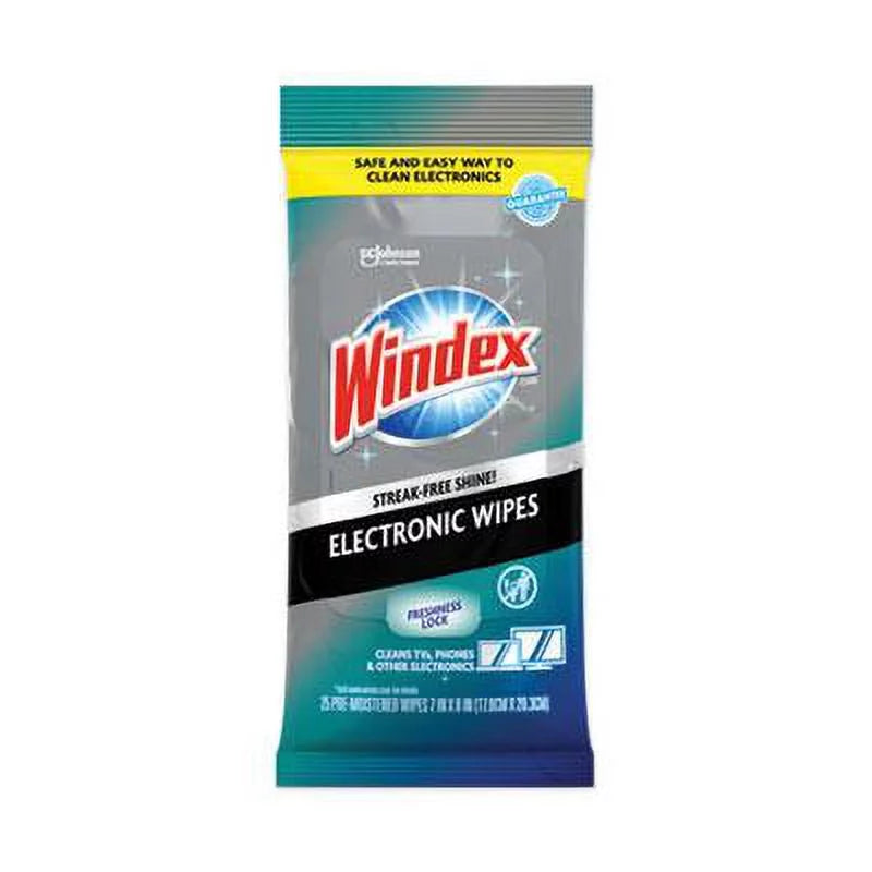 Electronics Cleaner, 25 Wipes, 12 Packs O819624