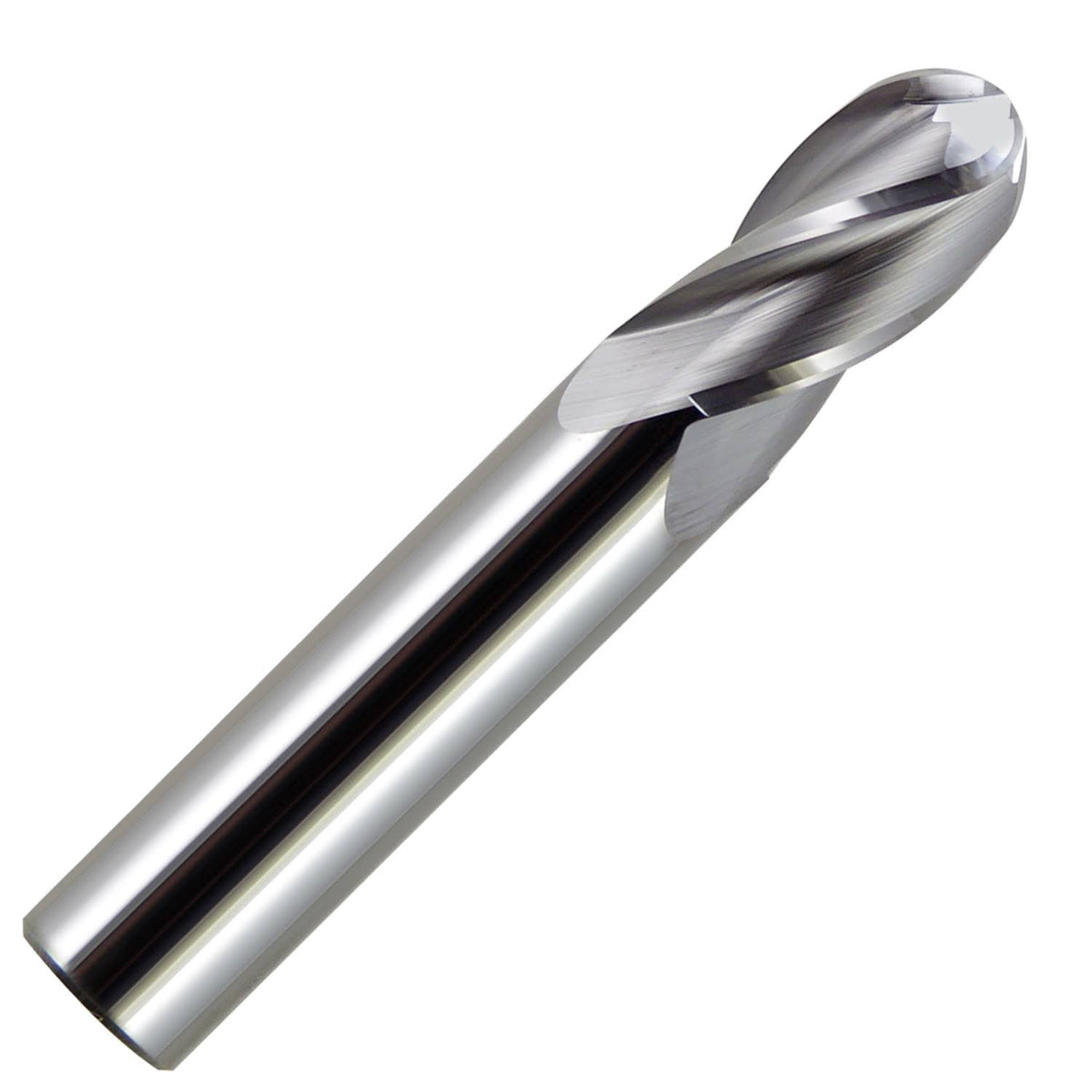 5/8x22 Diameter Ball End Stub Length 4 Flute Bright Uncoated Carbide End Mill N114