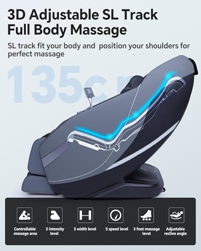 White Zero Gravity Full Body Massage Chair with Heat P39320