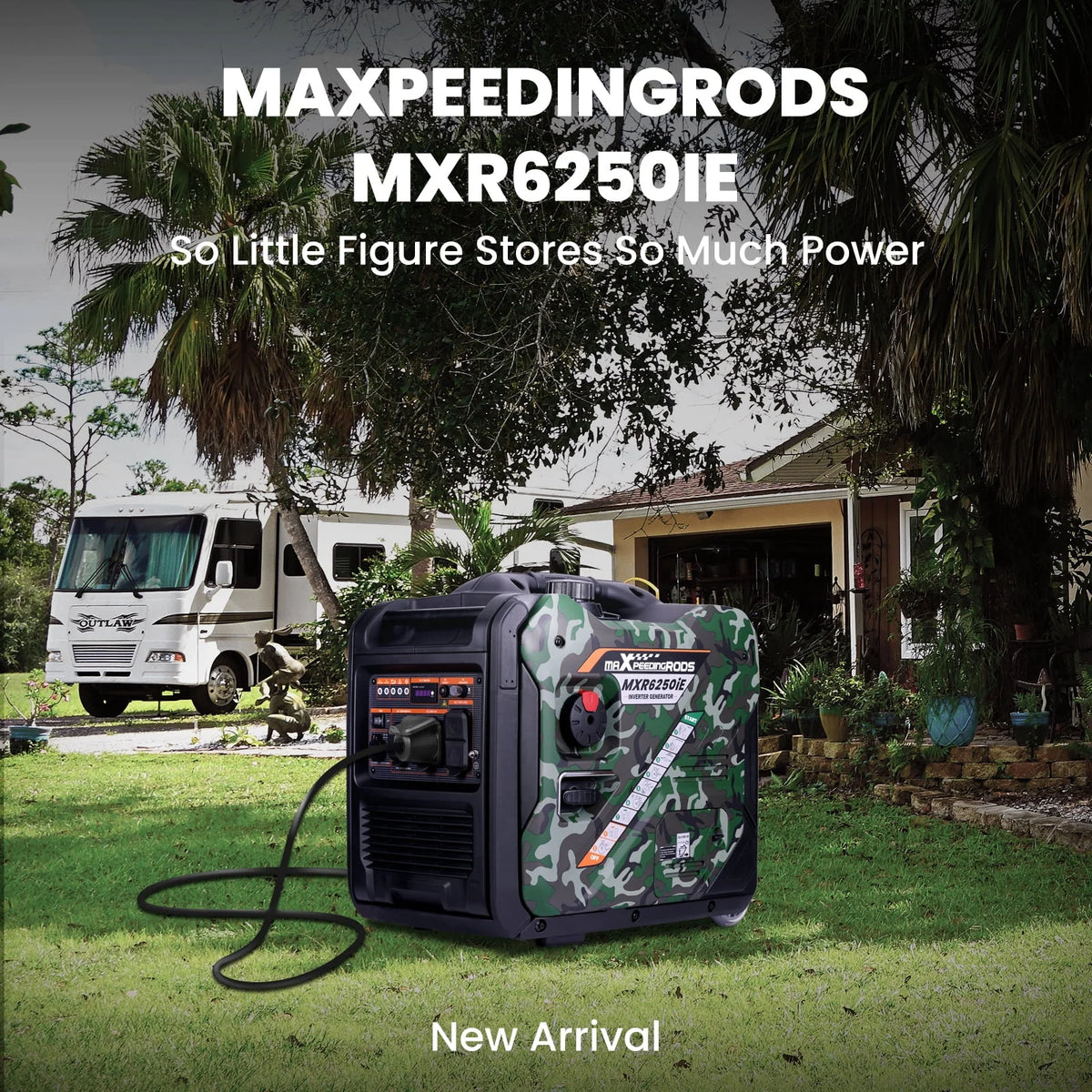 5000 Watt Gas Powered Inverter Generator Q978