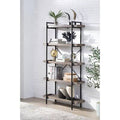 Gray Oak u0026 Black Finish Bookshelf X335