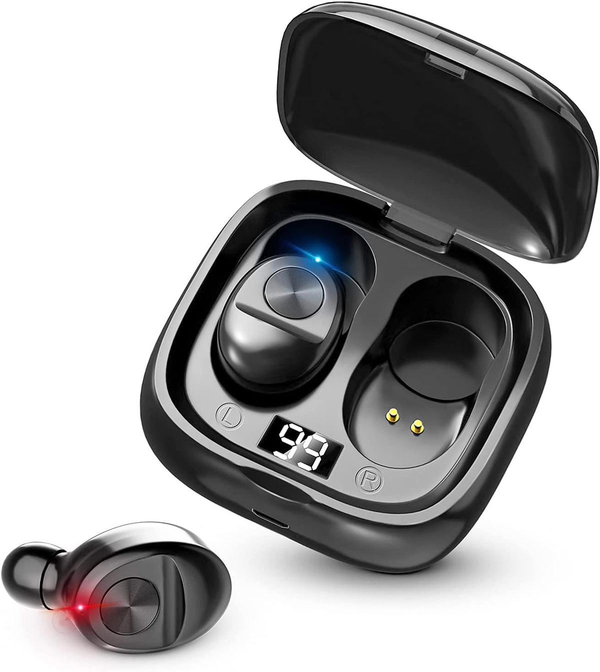 Wireless Earbuds Bluetooth 5.0 with Charging Case and Mic, Pack of 2 X5917