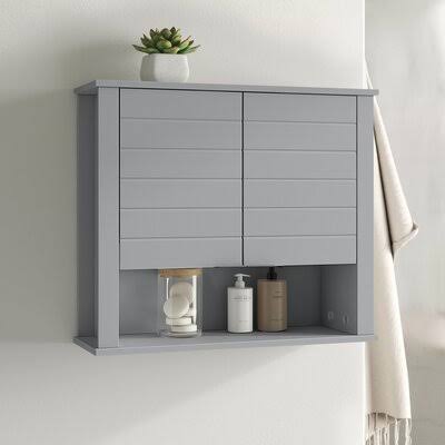 Gray Wall Mounted Bathroom Cabinet H5262