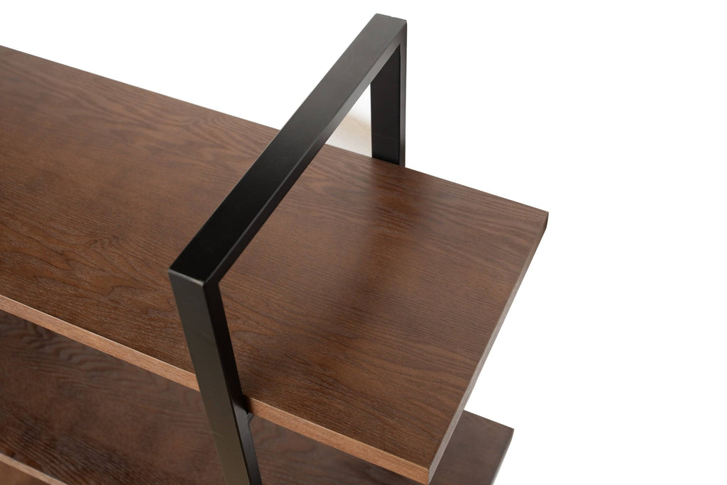 Walnut Brown 3 Shelf Etagere Bookcase Y5478
