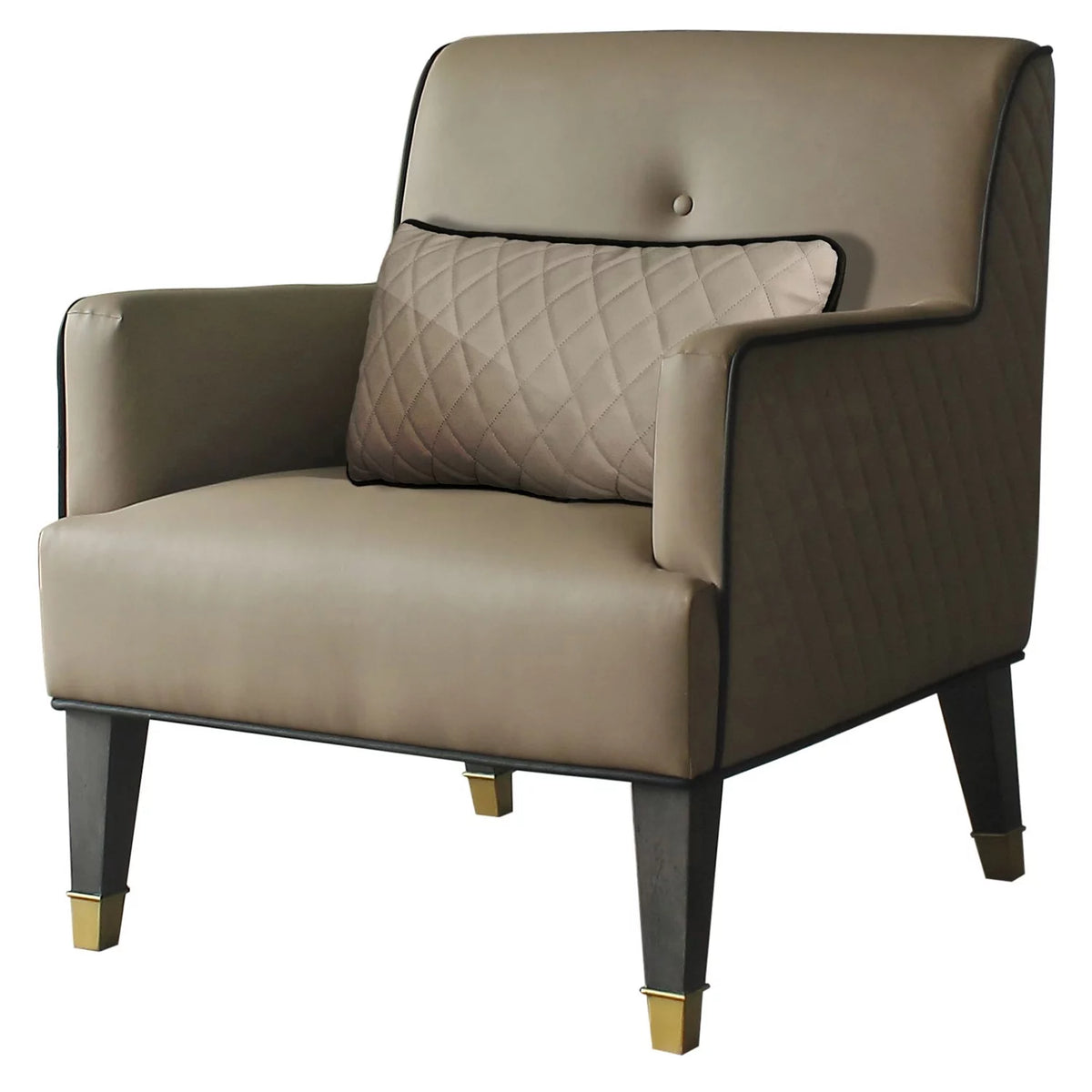 Tan and Charcoal Accent Chair J1962