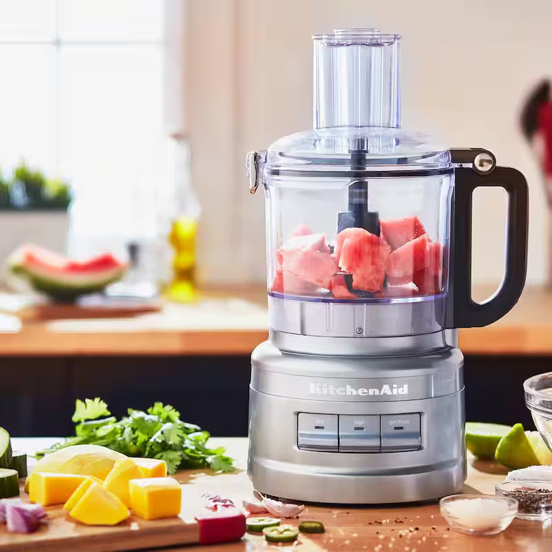 3-Speed Contour Silver Food Processor with Locking Lid S580