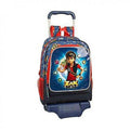 School Rucksack with Wheels Navy Blue H6528