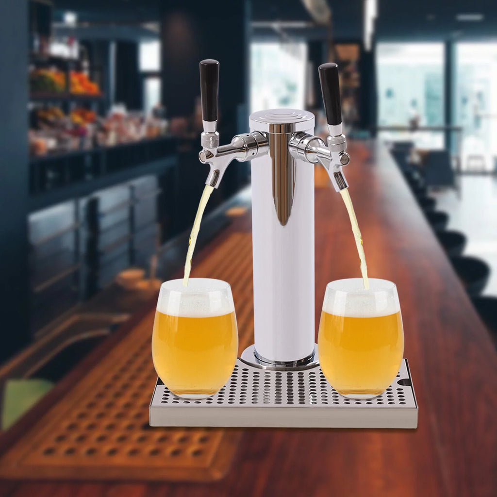 Stainless Steel Beer Tower Kit with Dual Gauge Regulator F308