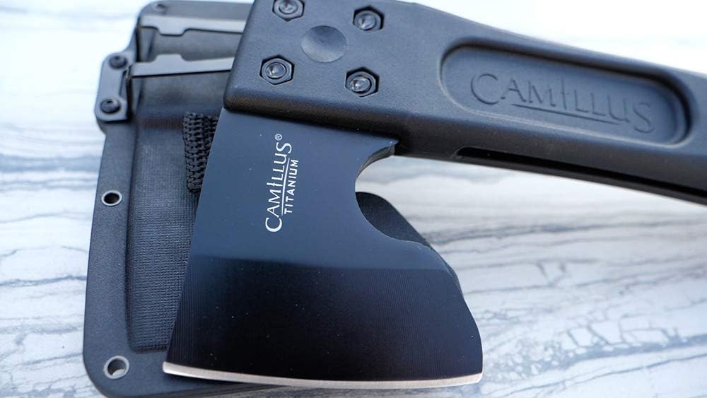 Black Hatchet with Folding Saw & Sheath O823485