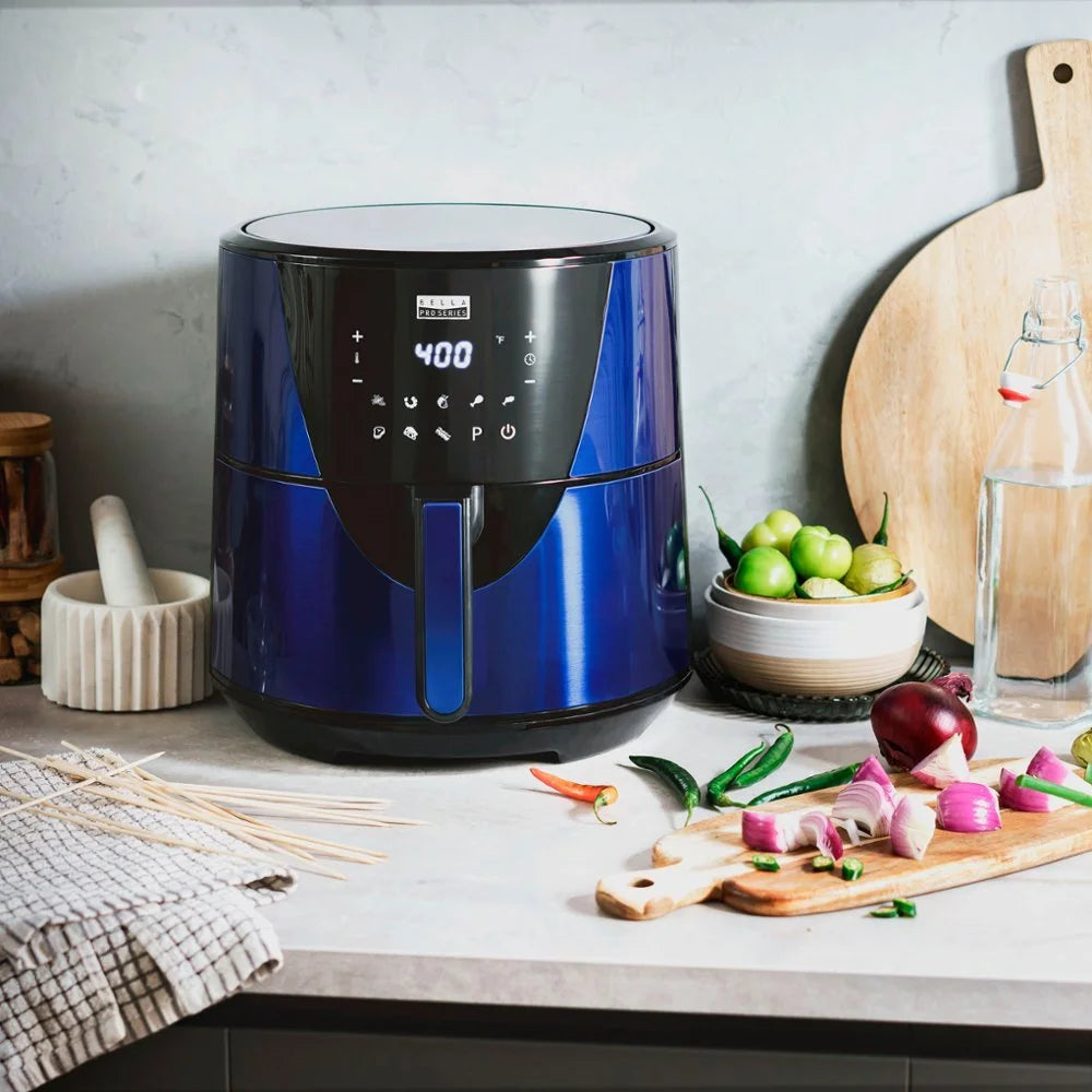 Ink Blue Stainless Steel Digital Air Fryer Y507