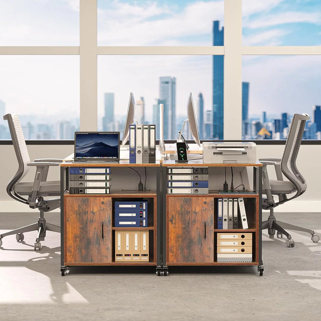Filing Cabinet with Lock and Charging Station D33713