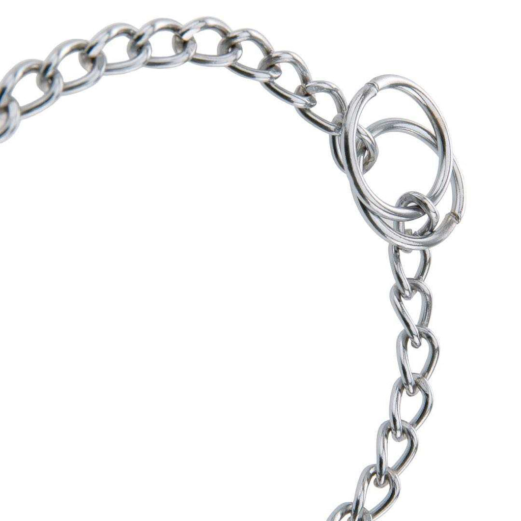 Choke Chain Collar Silver Lightweight Steel Dog Small/Medium K399954