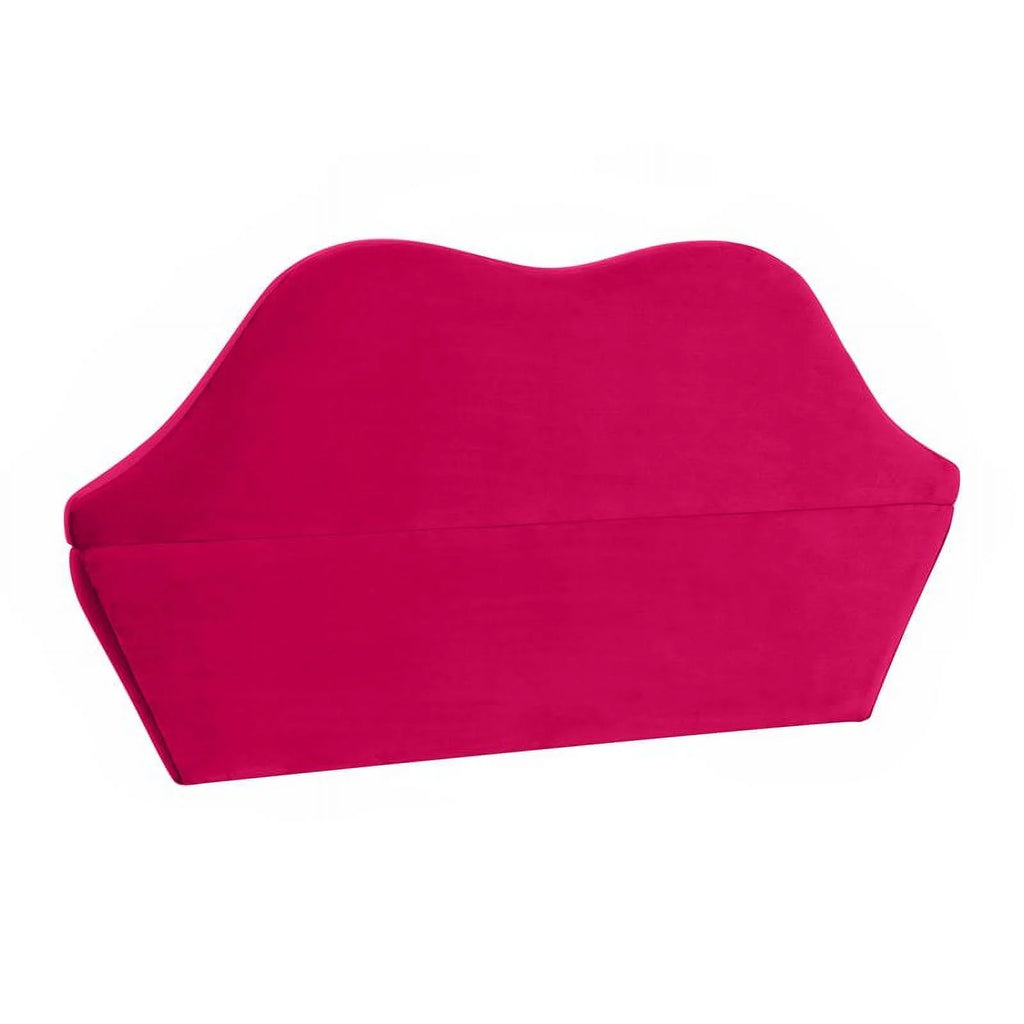 Pink Velvet Upholstered Wood Settee Sofa N37193