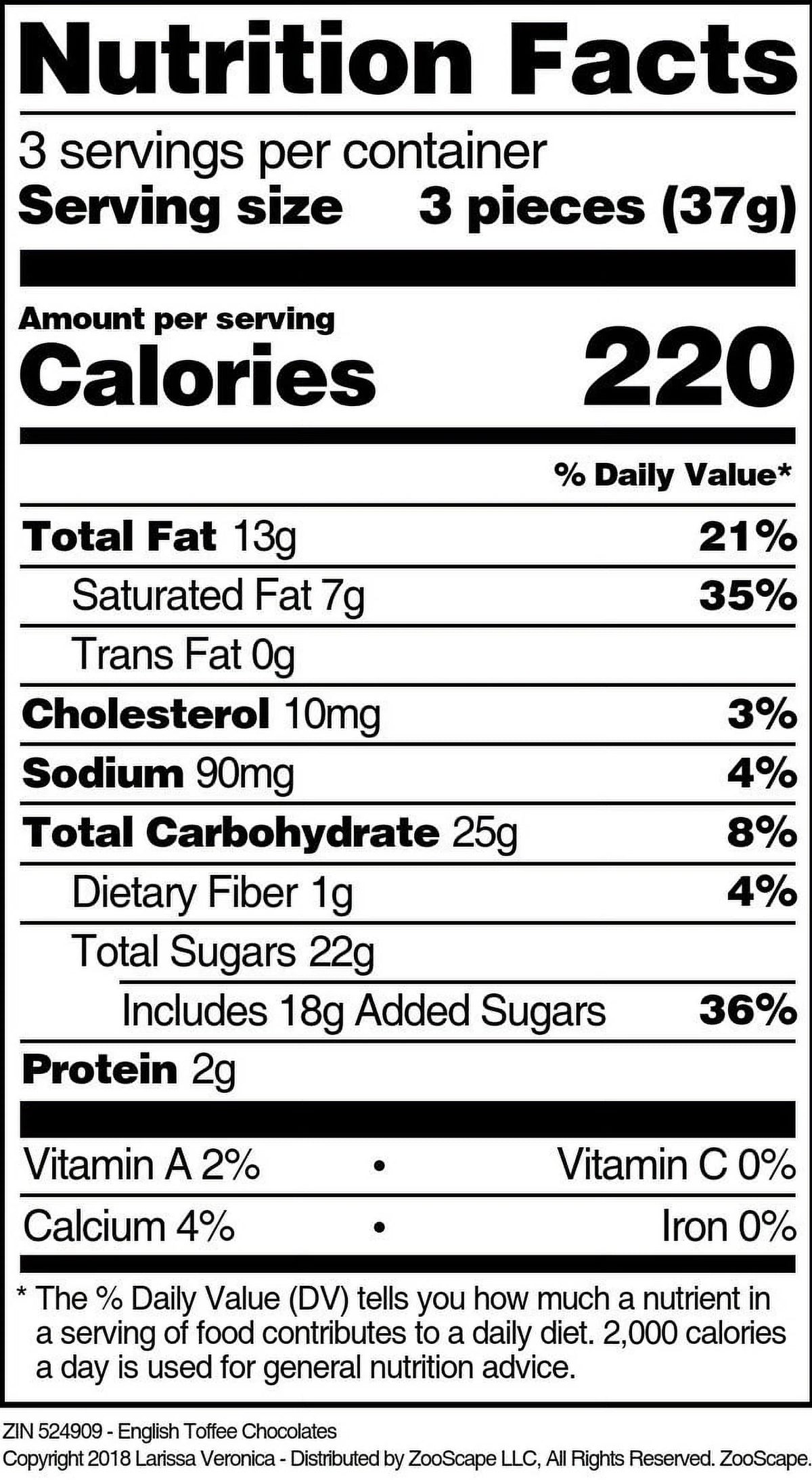 English Toffee Chocolates 4 oz 3-Pack C67129