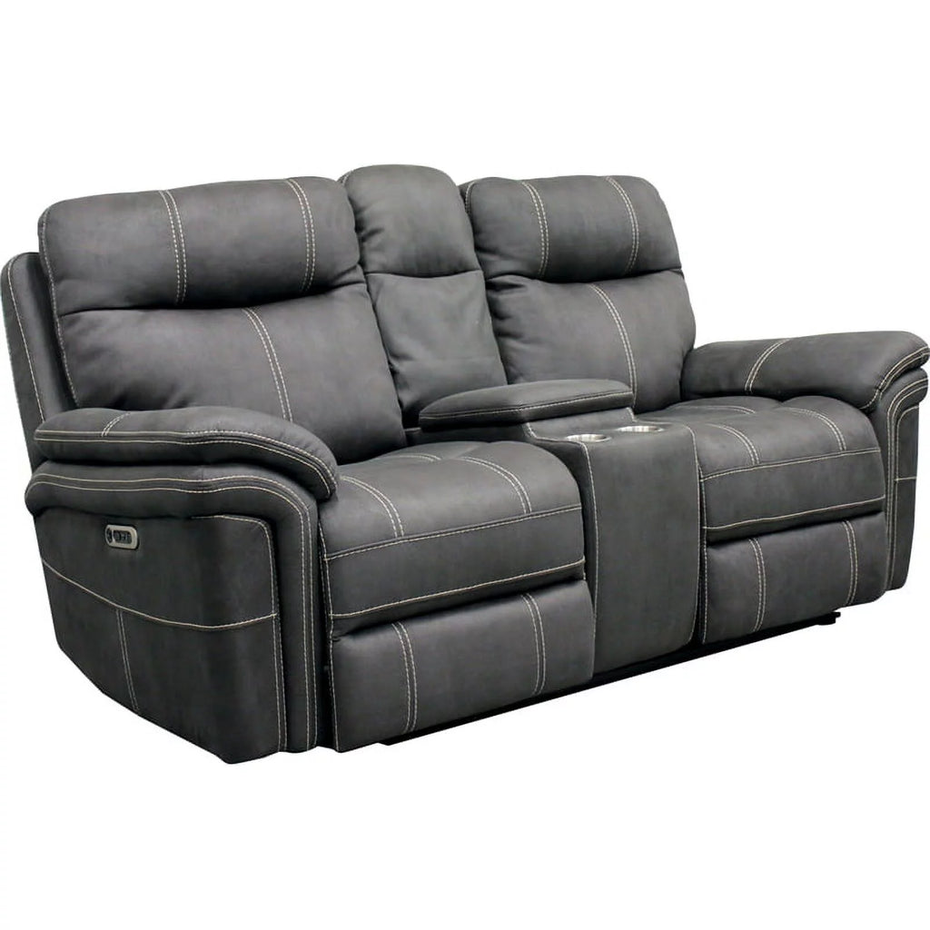 Charcoal Gray 3-Piece Recliner Loveseat and Sofa Set N851734