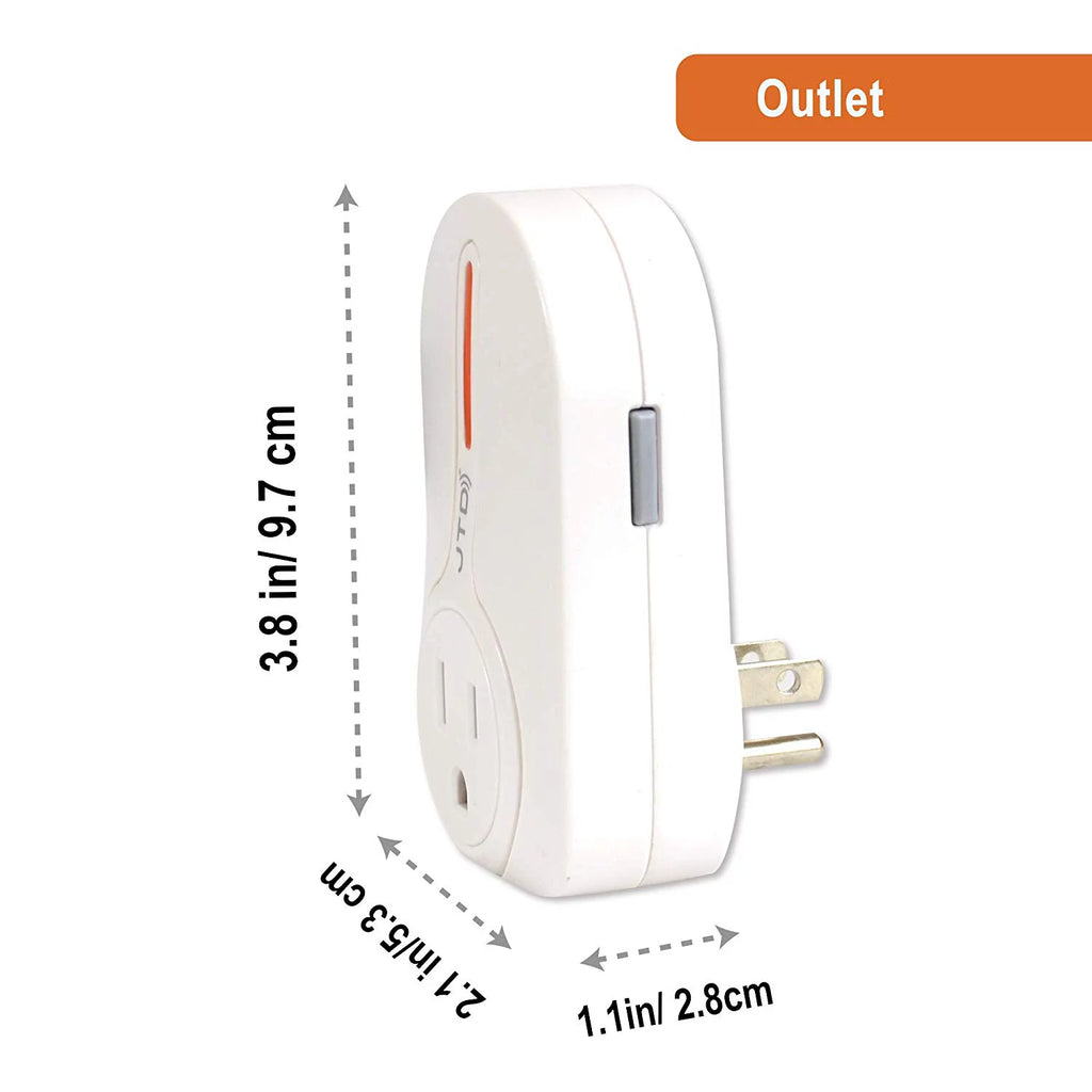 5 Pack Remote Control Outlet Switch with 2 Remotes P523