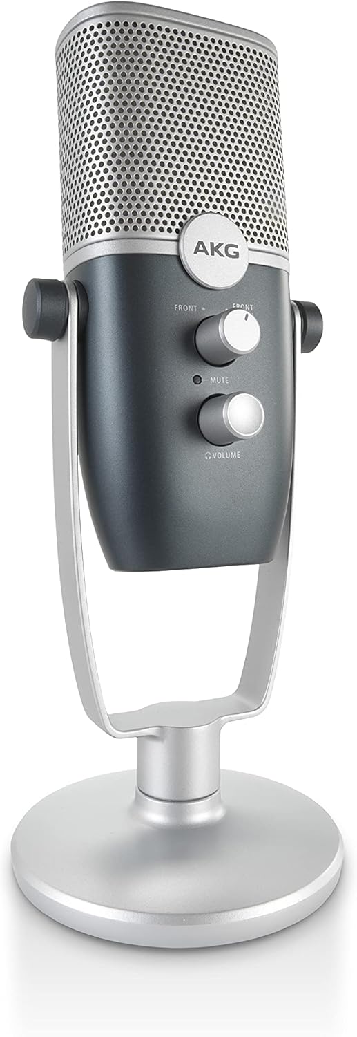 Blue and Silver USB-C Condenser Microphone M43653