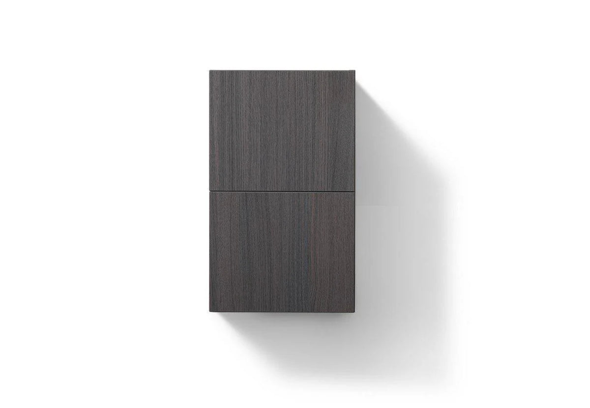 14 Wide by 24 High Linen Side Cabinet With One Door in Gray Oak Finish R94402