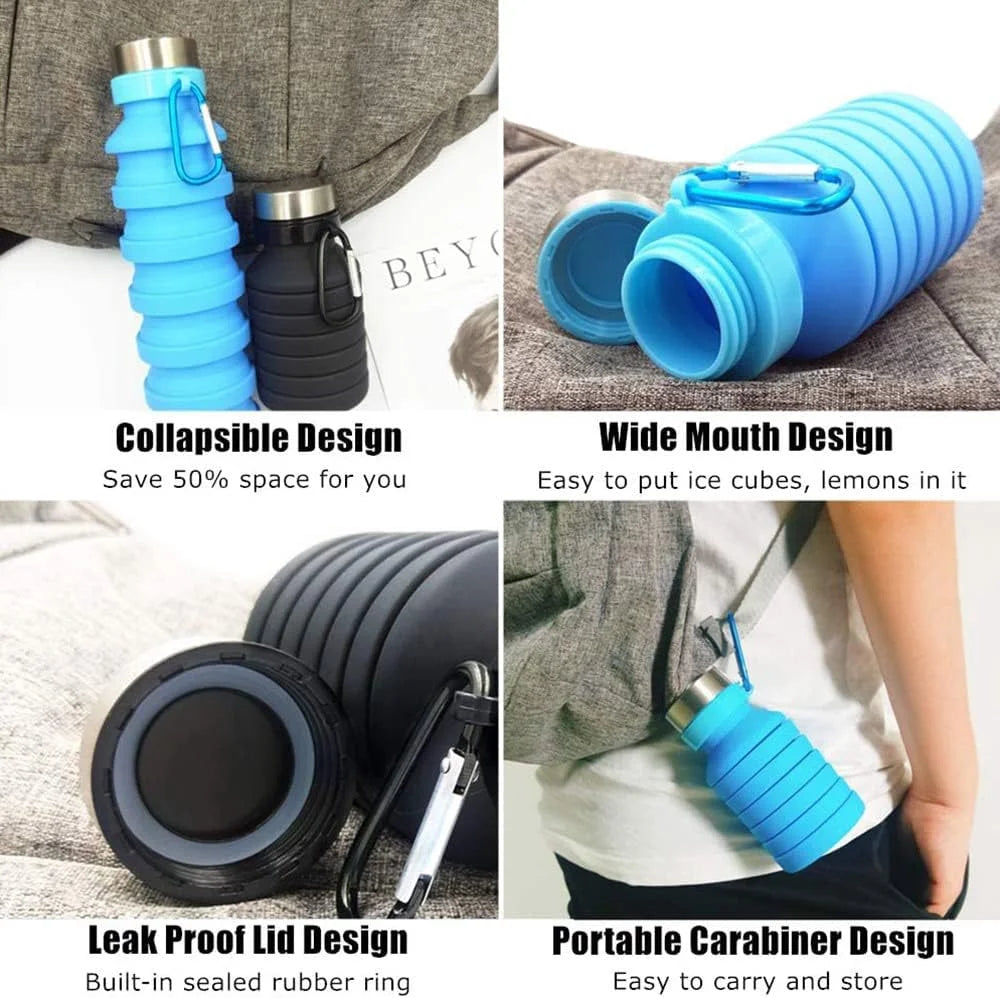 Collapsible Silicone Water Bottle U605