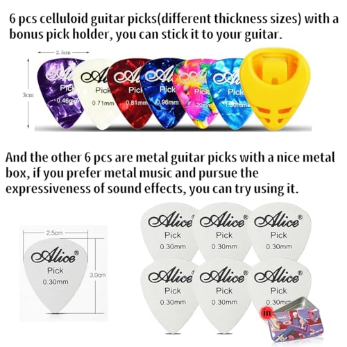 Guitar Accessories with Capo, Tuner and Picks J67643