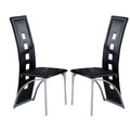 Black and Silver Metal Side Chair Set of 2 F284469