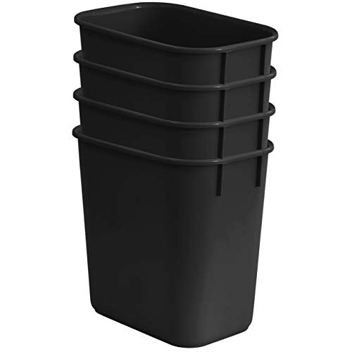 Plastic Wastebasket 3.25 Gallon Set of 8 O700