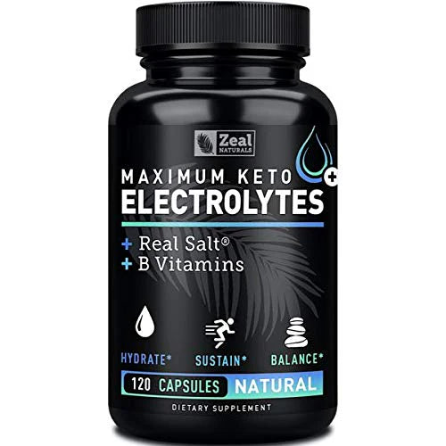 120 Capsules Keto Electrolyte Supplement with B Vitamins Magnesium and Potassium Y593
