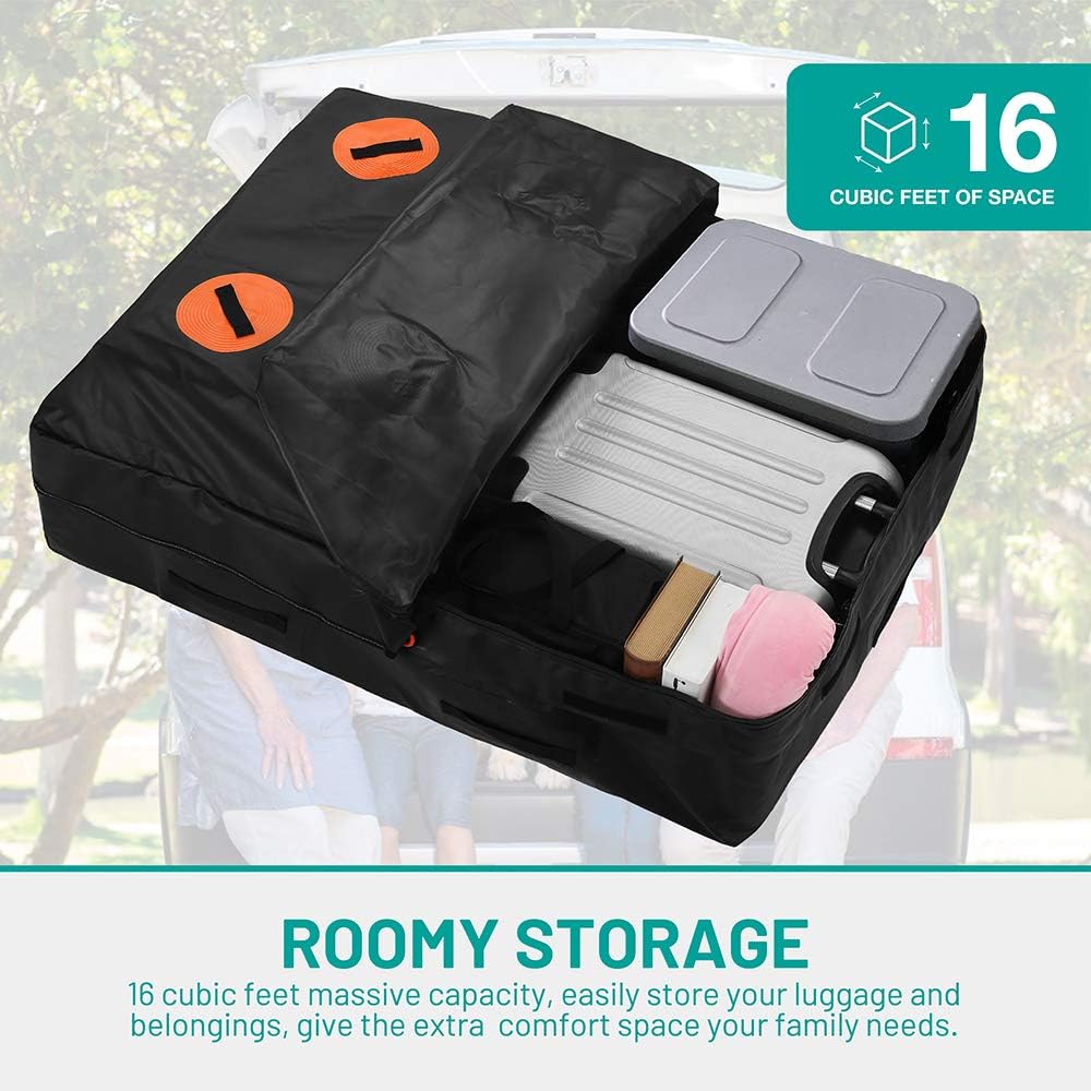 16 Cubic Feet Waterproof Nylon Roof Cargo Carrier Bag B6798