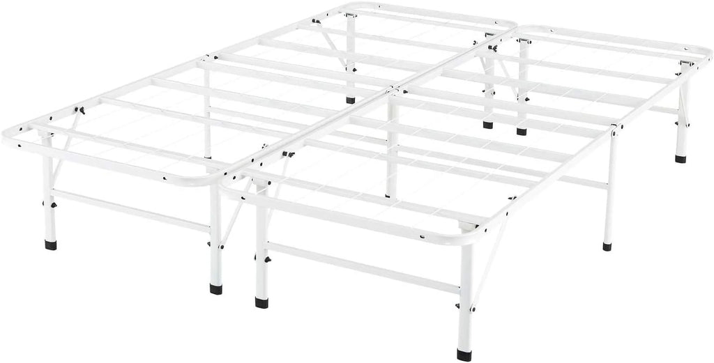 14 Inch Metal Platform Bed with Steel Slat Mattress Foundation Twin Black X790