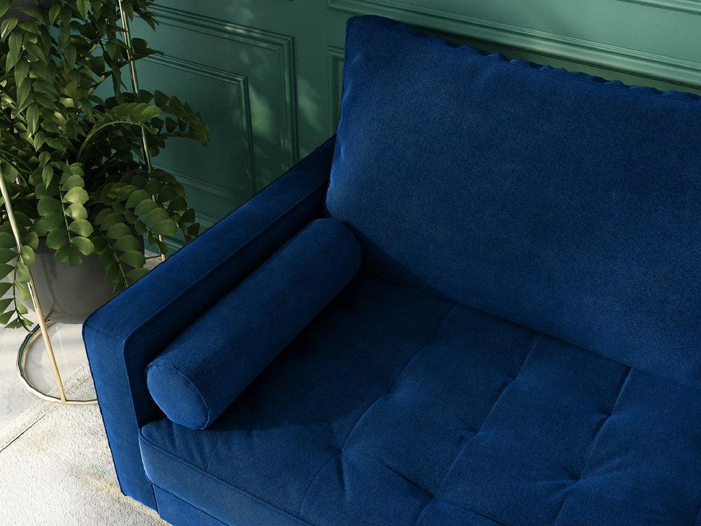 Blue Sleeper Sofa Sectional Couch P689