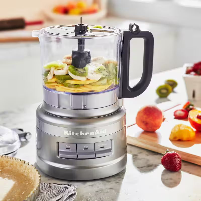 3-Speed Contour Silver Food Processor with Locking Lid S580